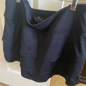 Athleta Stripe Swagger Skort, Black, large